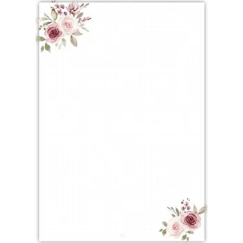 Blok Tečkovaný trhací blok A5 - Růže