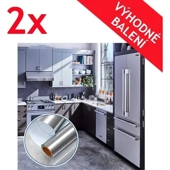 Tapeta Deminas | DVOJBALENÍ - Kvalitní stříbrná samolepící tapeta 6m