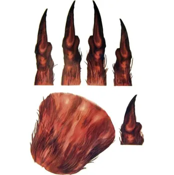 Karnevalový kostým Tetování na ruku chlupy VI03632x