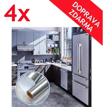 Tapeta Deminas ŠTVORBALENÍ - Kvalitní stříbrná samolepící tapeta 12m