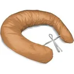 Těhotenský polštář Bílé čárky na oranžové