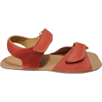 Dámské sandále Kožené barefoot sandály TEMIS - navrhněte si červená - 05, podešev B, KT2, S3