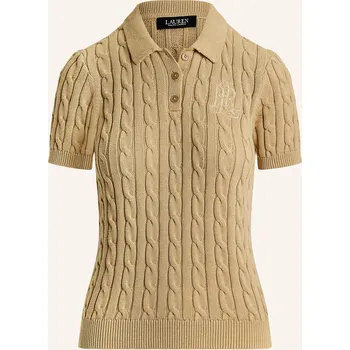 Dámský svetr Lauren Ralph Lauren Dámská Úpletová Polokošile, béžová, 40