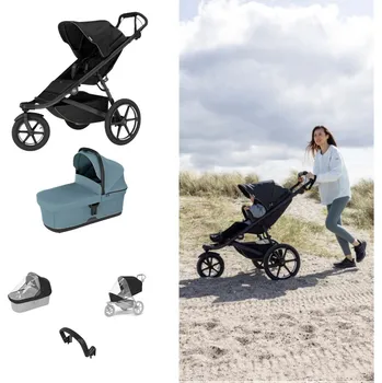 Kočárek THULE Urban Glide 3 Kočárek od narození Set B - Black Mid Blue
