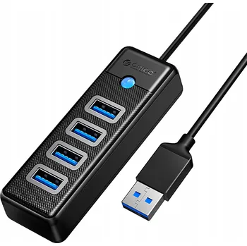USB hub Hub Orico PW4U-U3 USB-A / 4x USB-A 3.0 - černý