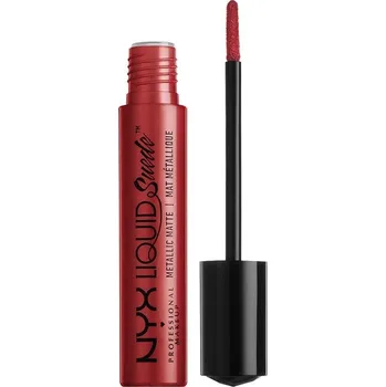 Rtěnka NYX Professional Makeup - Liquid Suede Metallic Matte Lesky na rty 4 ml Vínová unisex