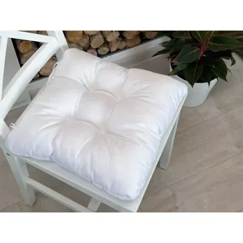 Podsedák PODSEDÁKY NA ŽIDLE 40x40 cm BÍLÉ