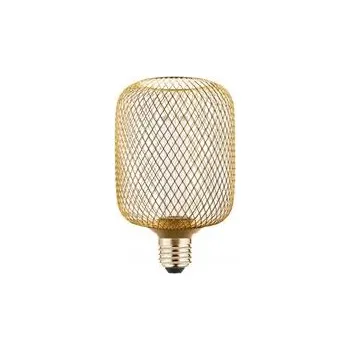 Žárovka GTV LED SVĚTELNÝ ZDROJ, MŘÍŽKA, C100, E27, 3,5W, 120lm, 1800K, AC220-240V, 320°, zlatá