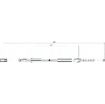 Brzdová hadice Lpr C0695B Táhlo ruční brzdy