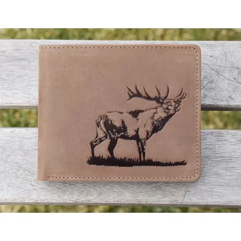 Peněženka Kožená peněženka JELEN, hnědá