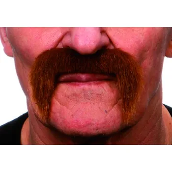 Karnevalový kostým Knír zahnutý dolů rezavý VI02845x