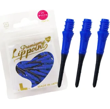 Příslušenství pro šipky L-Style Hroty soft NATURAL9 PREMIUM LIP POINT TWO TONE black/blue