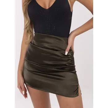 Oblečení a móda RUE PARIS Dámská sukně WN-SD-1403.17 Barva: Zelená, Velikost: S