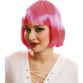 Karnevalová paruka Paruka Mikádo růžová VI02490x