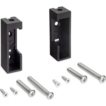 Šatní skříň EMUCA Držák hranaté šatní tyče - černý