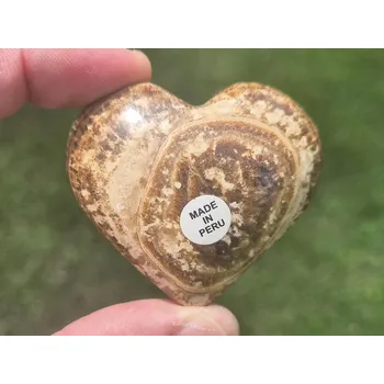 Přírodní kámen Aragonit srdce z Peru 72g
