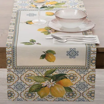 ubrus Gobelínový běhoun na stůl s citróny 40 x 100 cm