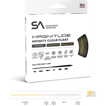 Muškařská šňůra Scientific Anglers Magnitude Textured Infiniti Buckskin/Clear Head WF-8-F