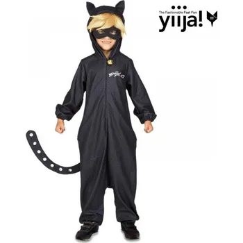 Karnevalový kostým Dětské pyžamo Černý kocour VI31430x Velikost 6-7