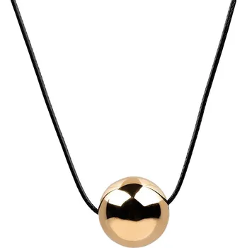 Náhrdelník ANNA PERLY Moderní dámský náhrdelník s pozlacenou ocelovou koulí