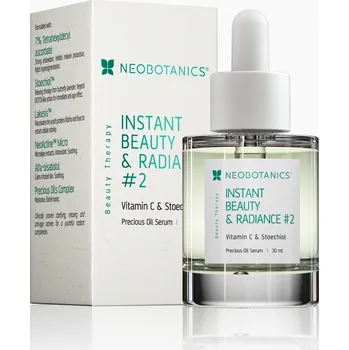 Pleťové sérum Neobotanics Instant Beauty & Radiance #2 olejové sérum pro vyhlazení vrásek a rozjasnění pleti s 7% vitaminu C 30 ml