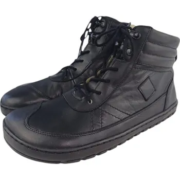 Dámská fitness obuv Zimní dámské barefoot boty SAVA černá, s vlněnou podšívkou 42