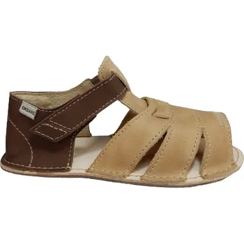 Chlapecké sandály Chlapecké kožené barefoot sandálky Miami hnědá 29