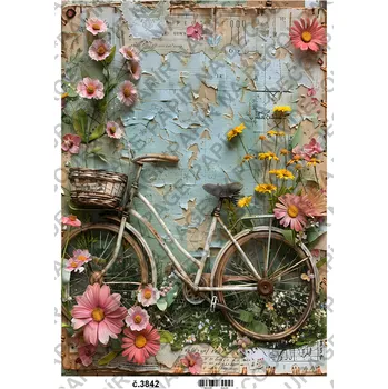 Výtvarný papír Rýžový a soft papír na decoupage - Vintage obrazy - KB03842 Materiál: Rýžový papír, Rozměr: A4