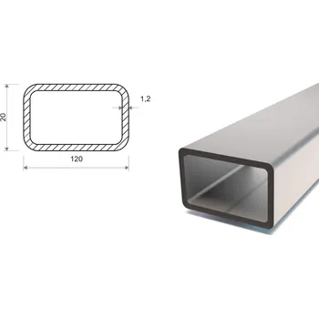 Stavební profil Pozinkovaný jekl 120x20x1,2