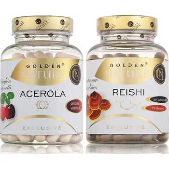Přírodní produkt Golden Nature GN Exclusive Acerola 100 cps. + Reishi 100 cps.