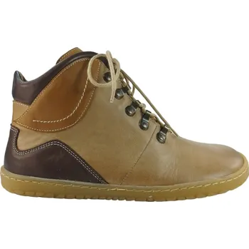 Dámská fitness obuv Dámské barefoot celokožené pohorky NETTLE hnědá 39