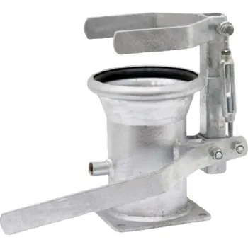 Hadicová spojka ITAL ODVZDUŠ. RYCHLOUZÁVĚR FEMALE/ PŘÍRUBA DN150 - IG 3/4" ovzduš. trubka, boční páka, pozink (F.128)