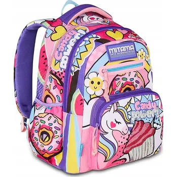 Školní batoh Mitama s více přihrádkami, vícebarevný, 30 l