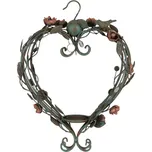 Kovový závěsný svícen ve tvaru srdce – 43x22x60 cm + doprava zdarma