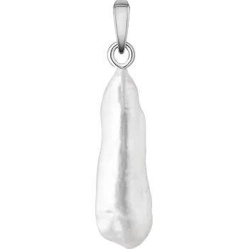 Přívěsek ANNA PERLY Přívěsek z pravé bílé sladkovodní Biwa perly ve stříbře