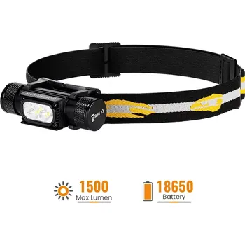 Čelovka Nabíjecí menší čelovka Sofirn H35R, 1500 lumenů, s akumulátorem (čelová svítilna s možností červeného světla 660nm)