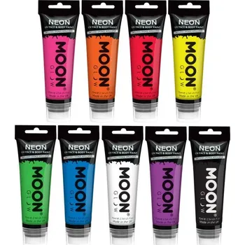 Karnevalový doplněk UV Barva na obličej a tělo v tubě 75 ml SFM5700x Barva Oranžová