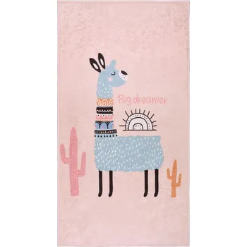 Koberec Růžový pratelný dětský koberec 80x120 cm Big Dreamer Camel – Vitaus ID_1779638