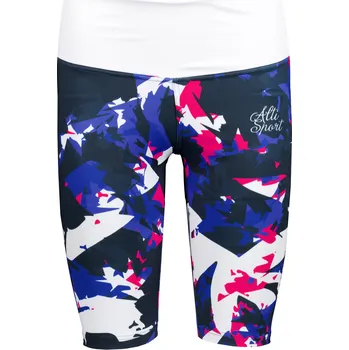 Dámské kalhoty Dámské legíny nad kolena premium ALTISPORT VOJ/ALW110LEG02 FIALOVOBÍLÁ XXXL