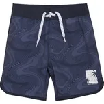 Plážové šortky COLOR KIDS Swim Long Shorts, AOP, vintage indigo - 152
