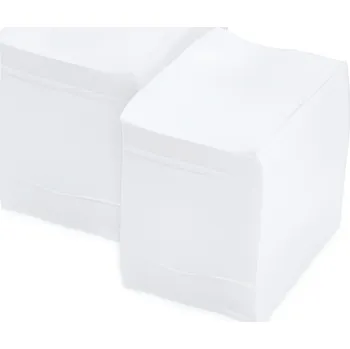 Papírový ubrousek ACTIVESHOP Jednorázové ubrousky, bílé, 15x20 cm, 100 ks