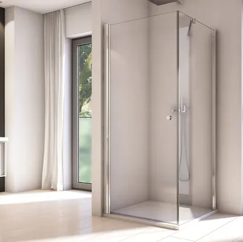 Ronal SOLINO SOL1+SOLT1 sprchový kout obdelníkový 90x80 cm Profil: Černá, Sklo: Screen 87
