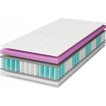 Matrace Matrace s taštičkovými pružinami Nowoczesne Materace 180 x 200 x 17 cm H2 , H3
