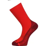 HAVEN Cyklistické ponožky klasické - STRUCTURE LONG 2PAK - červená 42-43