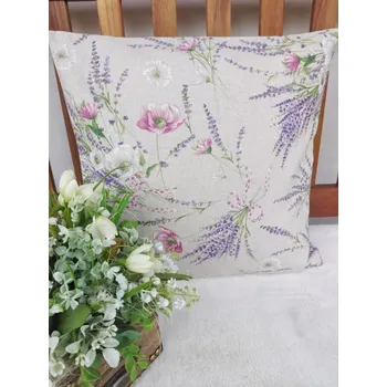 Povlak na polštářek Povlak na polštář - levandule a sasanky