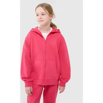 Dívčí mikina Dívčí mikina na zip 4F velikost 122 hot pink