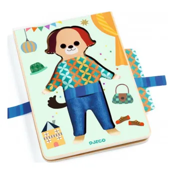 Dřevěná sada oblékání pejska