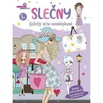 omalovánky Aktivity se samolepkami - Slečny 5+
