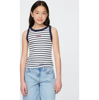Dívčí tílko GAP Dívčí Dětské žebrované tílko s logem GAP Modrá 160/164 (2856315)