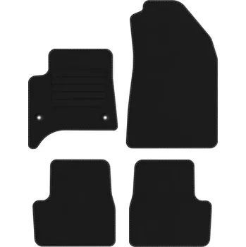 autokoberec Koberce Edecor velurové 4 ks